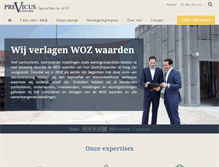 Tablet Screenshot of previcus.nl